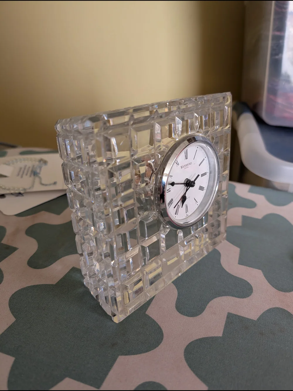 Waterford Crystal Quartz Desk Clock
